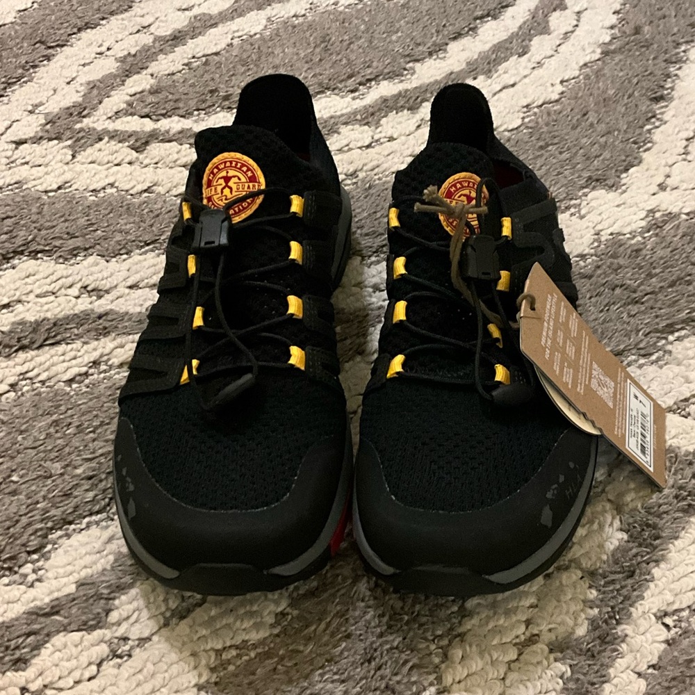 Olukai Imaka Trainer HLA Hawaiian Lifeguard Edition Shoes Black Red women size 7